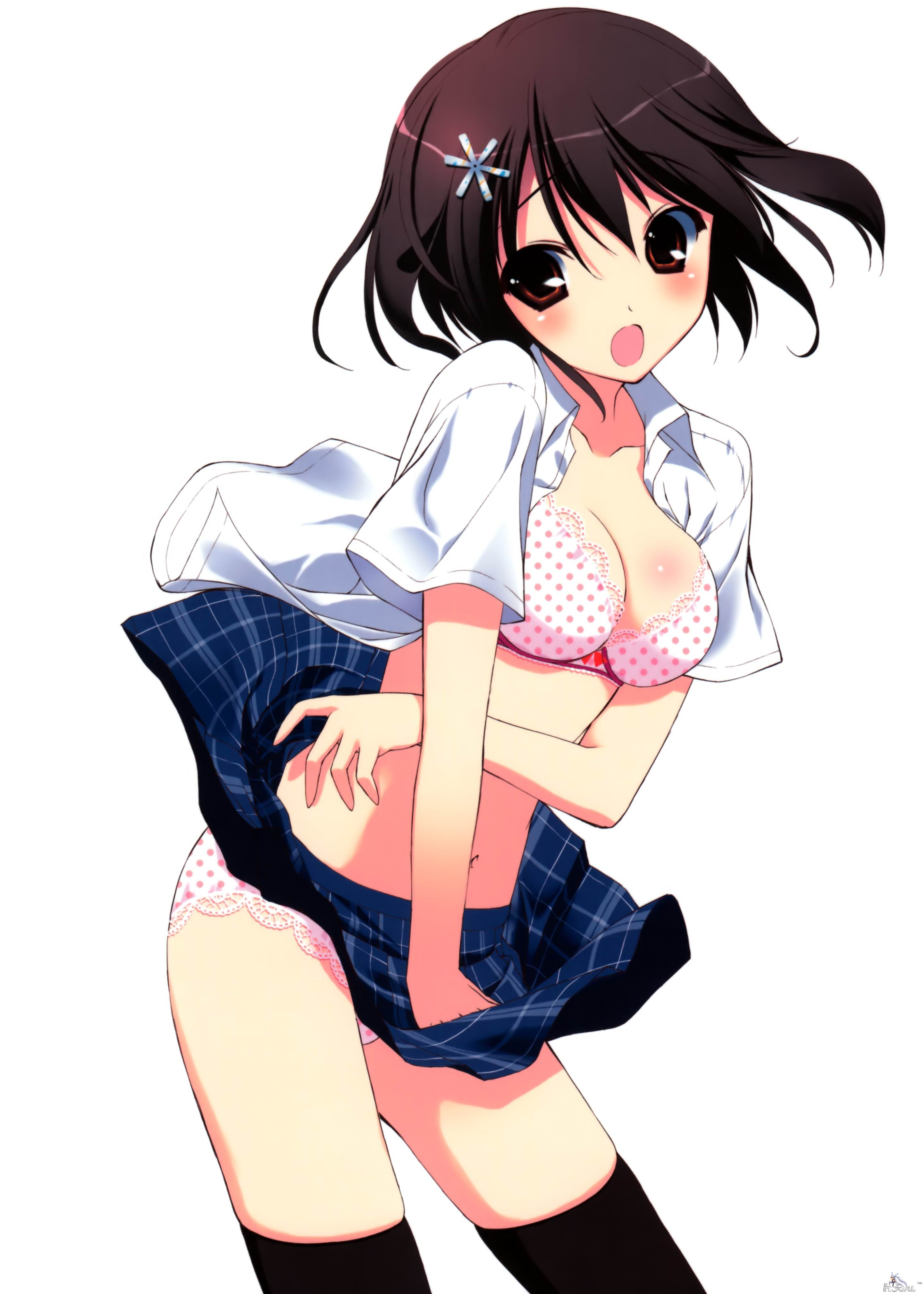 moe 136397 bra fumio lingerie open_shirt overfiltered pantsu thighhighs.jpg