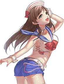 donmai 2083053 1girl breasts brown_eyes brown_hair hat idolmaster idolmaster_cin.png